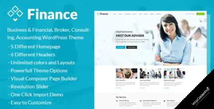 Download Finance – Business and Financial, Broker, Consulting, Accounting WordPress Theme v1.4.3