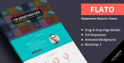 Download Flatoo – vCard, Resume, Personal WordPress Theme v4.1