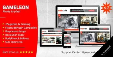 Download Gameleon – WordPress Magazine and Arcade Theme v7.4