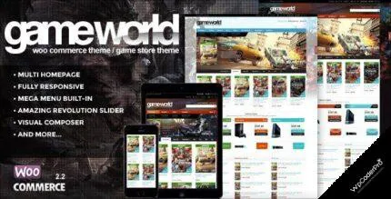 GameWorld WordPress Theme
