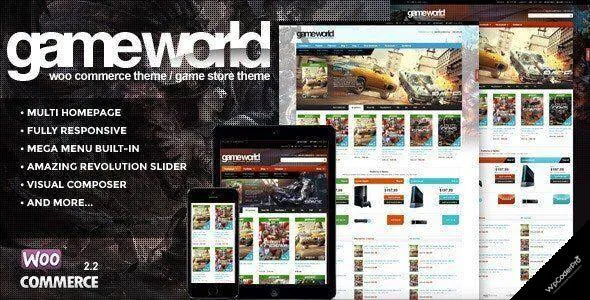 GameWorld WordPress Theme