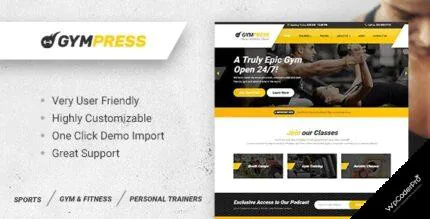 Download GymPress – WordPress theme for Fitness and Personal Trainers v1.3.2