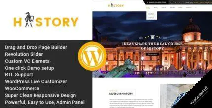 Download History – Museum and Exhibition WordPress Theme v1.2.2