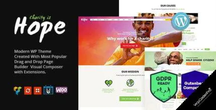 Download Hope – Non-Profit, Charity and Donations WordPress Theme + RTL v2.2.2