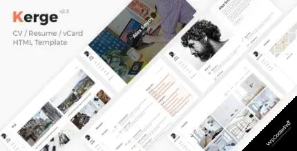 Download Kerge – Resume / CV / vCard WordPress Theme v3.1.3