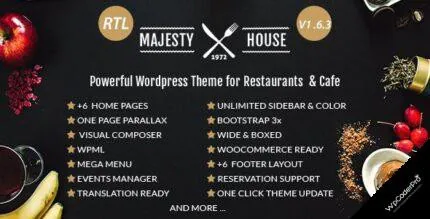 Download Majesty – Restaurant WooCommerce WordPress Theme v1.6.6