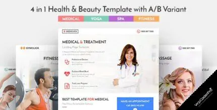 Download Mediclick – Medical Landing Page WordPress Theme v1.0.1