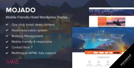 Download Mojado – Mobile Friendly Hotel WordPress Theme v3.0