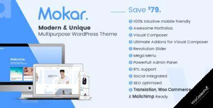 Download Mokar – Modern Multipurpose WordPress Theme v1.0.5