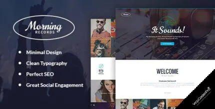 Download Morning Records – A Stylish Sound Recording Studio WordPress Theme v1.2