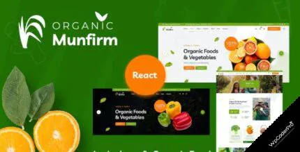 Download Munfirm - Organic Food Store React NextJs Template