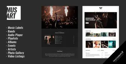 Download Musart – Music Label and Artists WordPress Theme v1.1.3