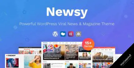 Download Newsy Theme GPL – Viral News & Magazine WordPress Theme v1.5.0