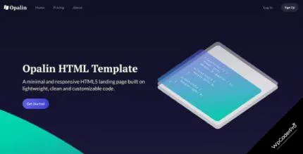 Download Opalin – Startup HTML Template