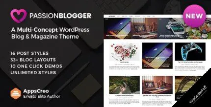 Download Passion Blogger – A Responsive WordPress Theme v1.6