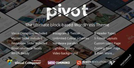 Download Pivot Responsive Multipurpose WordPress Theme v1.4.26