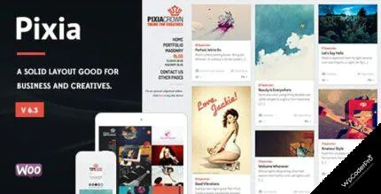 Download Pixia – Showcase WordPress Theme v7.1