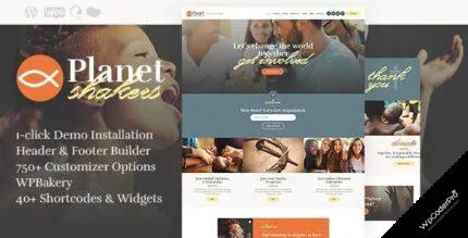 Planet Shakers WordPress Theme