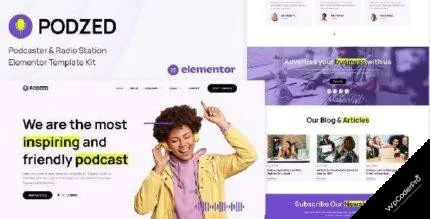 Download Podzed - Podcaster and Radio Station Elementor Template Kit