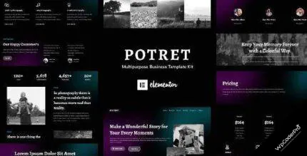 Download Potret - Photography Portfolio Elementor Template Kit