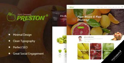 Download Preston – Fruit Company and Organic Farming WordPress Theme v1.1.4