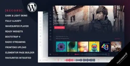 Download Rekord – Ajaxify Music – Events – Podcasts Multipurpose WordPress Theme v1.5.2 + HTML