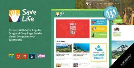 Download Save Life – Non-Profit, Charity and Donations WordPress Theme v1.2.2