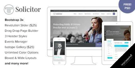 Download Solicitor – Law Business Responsive WordPress Theme v1.6.0