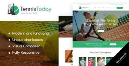 Download Tennis Today – Sport School and Events WordPress Theme v1.2