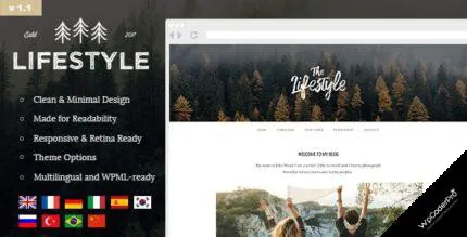 Download The Lifestyle – Vintage, Minimal and Simple WordPress Blog Theme v1.2.1