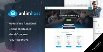 Download UnlimHost – Web Hosting and Internet Technology WordPress Theme v1.2.3