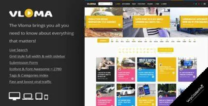 Download Vloma Grid – Blog and Magazine Video WordPress Theme v2.7