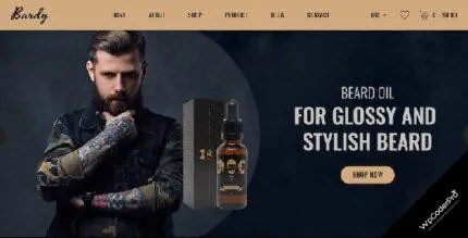 Download Bardy - Beard Oil Shopify Theme