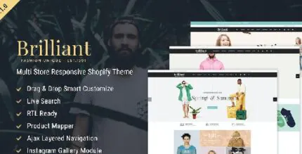 Download Brilliant - Multi Store Responsive Shopify Theme