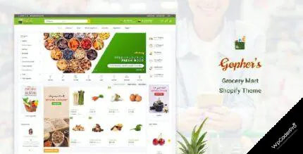 Download Gopher's Grocery, Shopping Shopify Theme